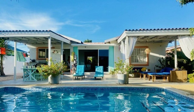 3-bedroom house with private pool in wonderful Pos Chiquito in Savaneta