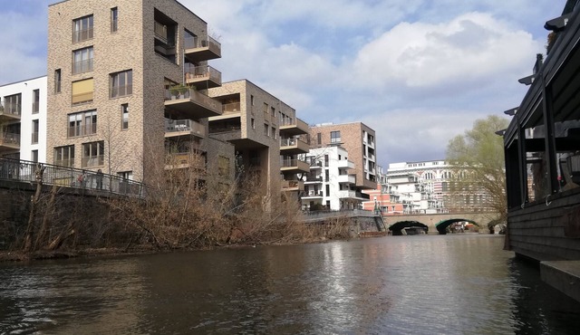 Living on the riverside in Leipzig