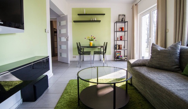 Newly built apartment (in a quiet location, good transport links, free parking in Leipzig