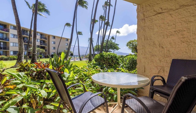 Oceanview Ground Floor Condo Kanai A Nalu 108 in Maalaea with Pool and View in Wailuku