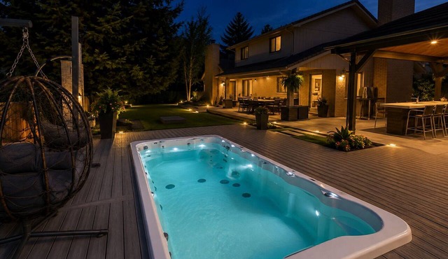 Private Luxury Retreat, Swim Spa & Outdoor Kitchen in Lakewood