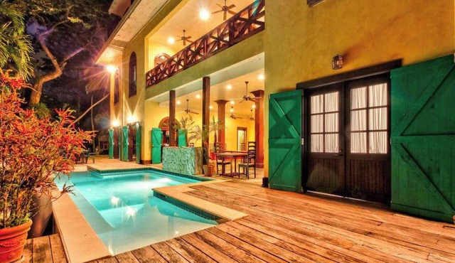 Riverfront Retreat with Balcony, WiFi, Partial AC, Shared Pool in San Ignacio