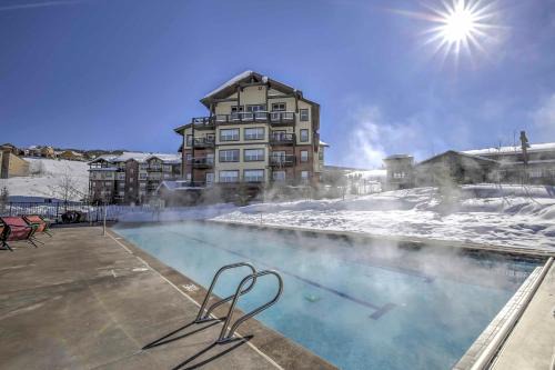 Steps to Ski Lifts: Base Camp One Resort Condo in Granby