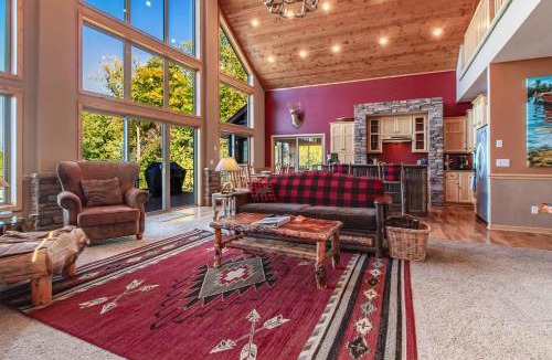 Walker House | Spacious Leech Lake Home on 2 Private Acres, 200' of lake shore 15 Minutes to Walker with boat lift, dock, swimming, fire pit