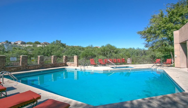 Hacienda in the desert. Tucson flair enhances the charm of this Greens condo in Tucson